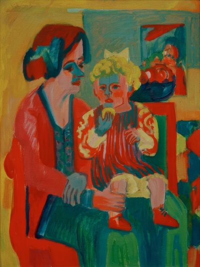 Girl with Child by Ernst Ludwig Kirchner